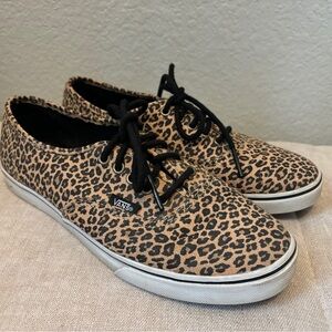 Leopard Print Skater Shoes Vans Women’s SZ 8.5 Mens Sz 7